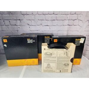 Kodak Carousel Transvue Lot of 4 Slide Trays 140 X 2 & 80 x 2